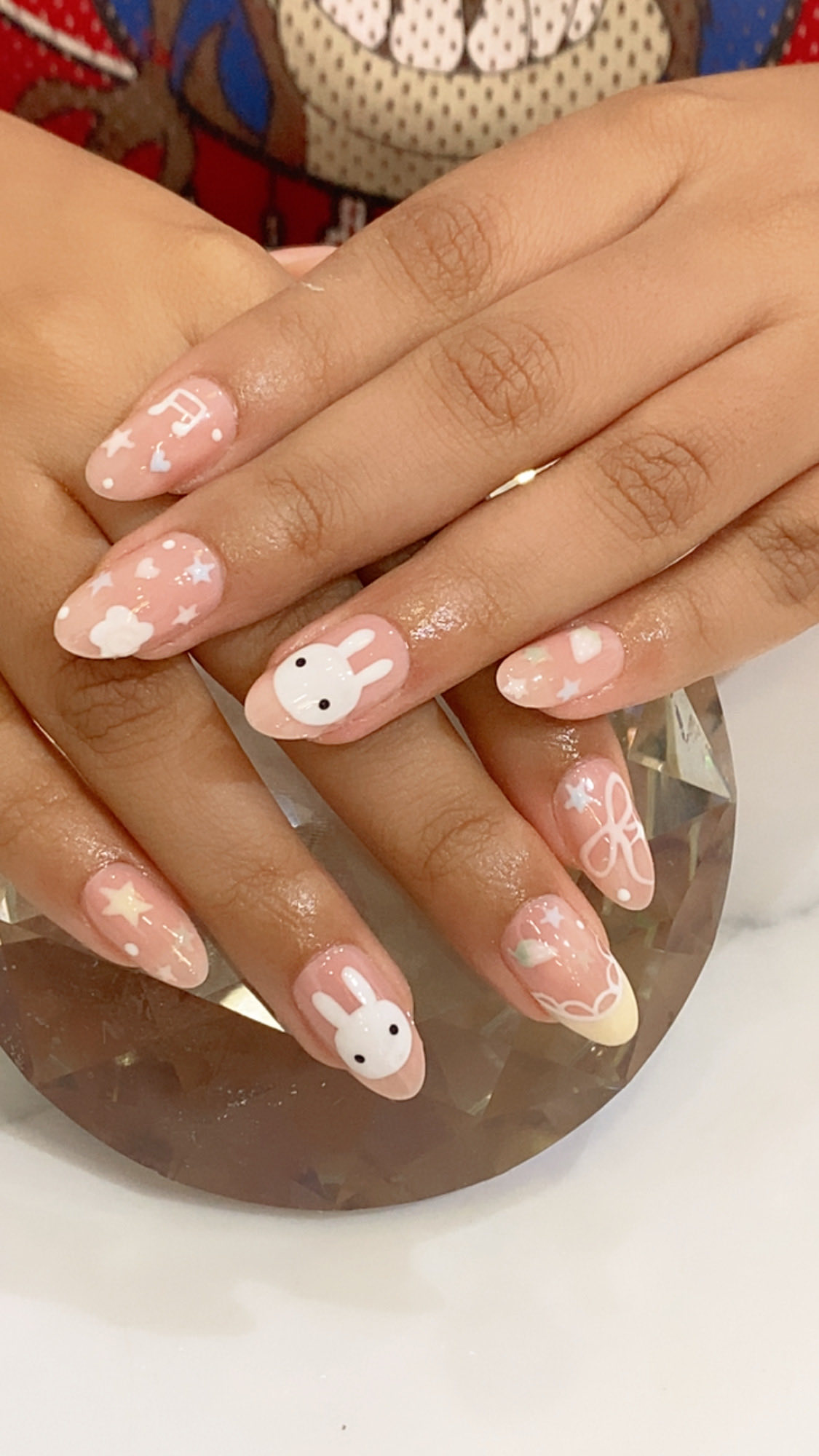 Kawaii Bunny Nail Art