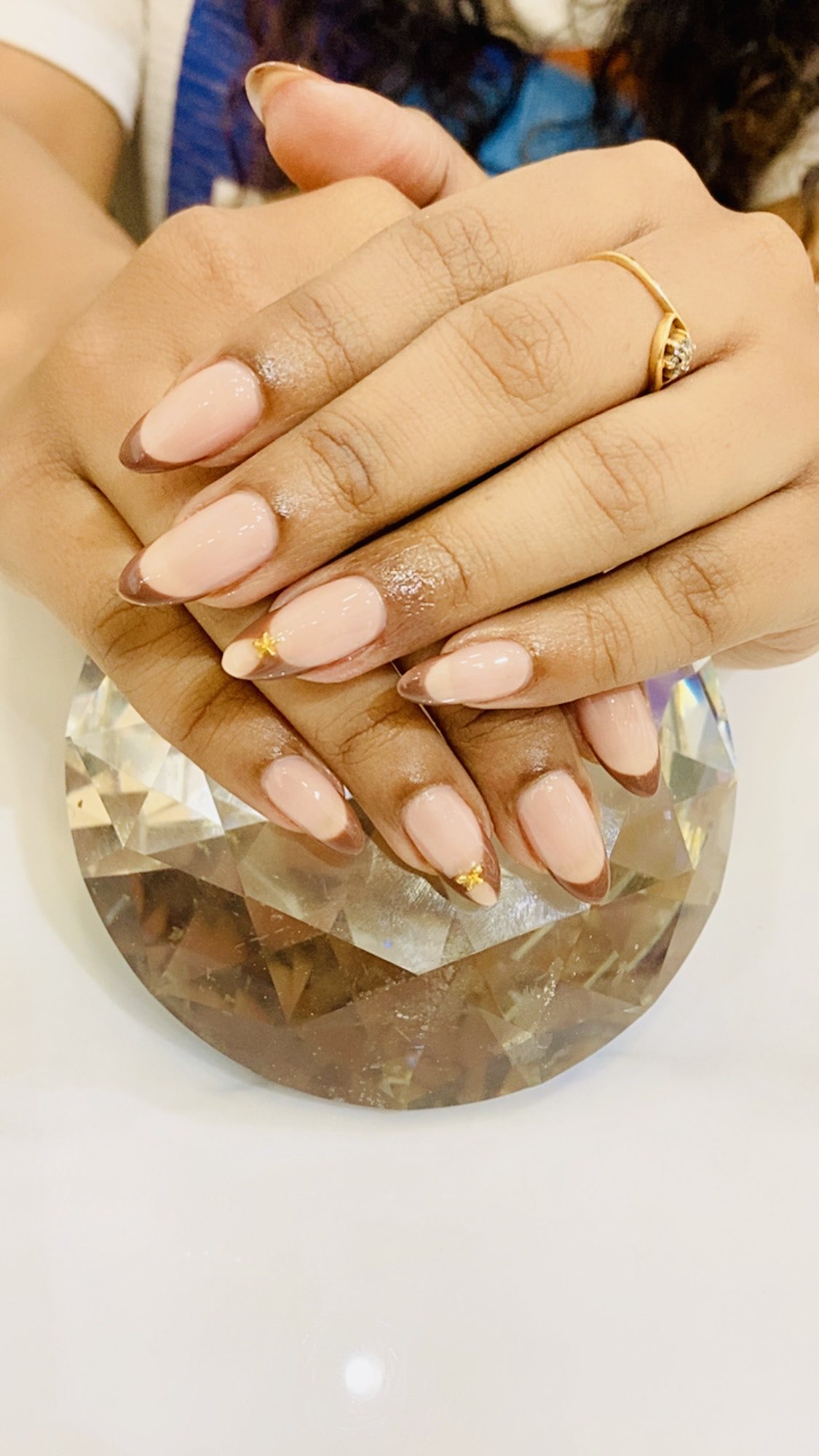 Nude French Tips Bridal